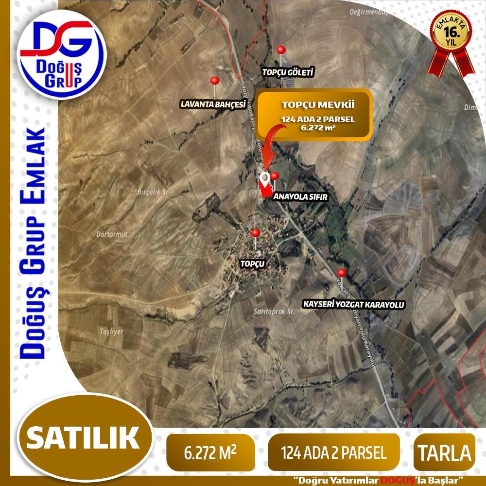 TOPÇU'DA YATIRIMLIK 6.272 M²  SATILIK TARLA