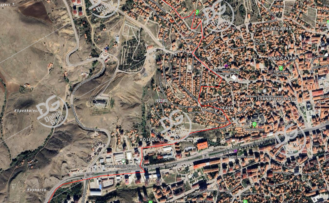 DOĞUŞ'TAN ADALET SARAYI YAKINI 370 M² SATILIK ARSA